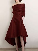 Load image into Gallery viewer, A-Line Asymmetric Elegant Maxi Dress and Plus Size available