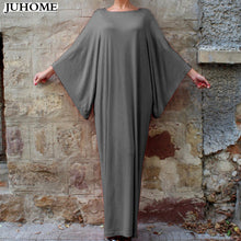 Load image into Gallery viewer, Long dress with Dolman Sleeves                6XL Plus Size Womens Dresses