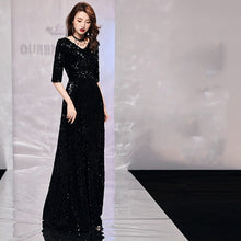 Load image into Gallery viewer, High Quality Argyle Sequin Formal Gown                 Size S-XXL