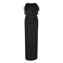 Load image into Gallery viewer, Long Party  Dress With Feathers..