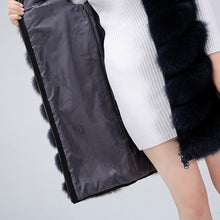 Load image into Gallery viewer, Genuine Fox Fur Zipper Front Long Jacket Vest