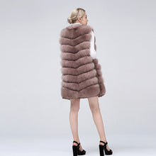 Load image into Gallery viewer, Genuine Fox Fur Zipper Front Long Jacket Vest