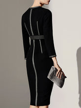 Load image into Gallery viewer, Stitch Detail Knit Dress