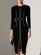 Load image into Gallery viewer, Stitch Detail Knit Dress