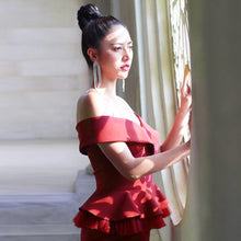 Load image into Gallery viewer, The Broadway Off Shoulder Dress