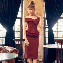 Load image into Gallery viewer, The Broadway Off Shoulder Dress