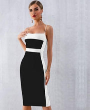 Load image into Gallery viewer, bodycon spaghetti strap sleeveless dress