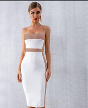 Load image into Gallery viewer, bodycon spaghetti strap sleeveless dress