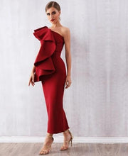 Load image into Gallery viewer, Cascading Flounce Dress