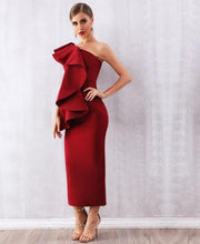 Load image into Gallery viewer, Cascading Flounce Dress