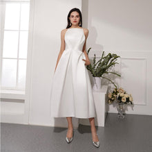 Load image into Gallery viewer, Short A Line Evening Dress Sexy Spaghetti Strap Evening Gown Backless Party dress