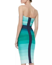 Load image into Gallery viewer, The Aqua or Yellow Ombre Sheath Dress