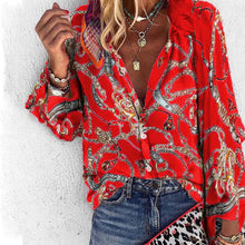 Load image into Gallery viewer, Chain Print Long Sleeve                     Plus Size  available