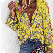 Load image into Gallery viewer, Chain Print Long Sleeve                     Plus Size  available