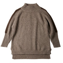 Load image into Gallery viewer, High Collar Pullover  Cashmere Shirt Dress