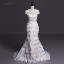 Load image into Gallery viewer, Feather fomal Evening gowns