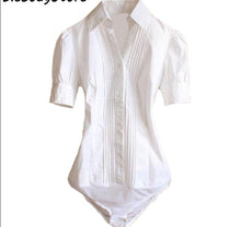 Load image into Gallery viewer, Bodysuit Dress Shirts         White Black Blue