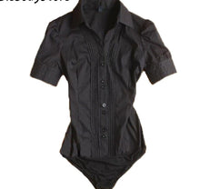 Load image into Gallery viewer, Bodysuit Dress Shirts         White Black Blue