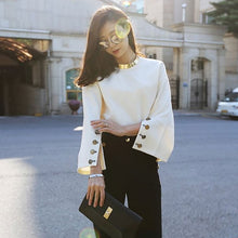 Load image into Gallery viewer, The Button Split Sleeve Blouse..