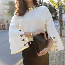 Load image into Gallery viewer, The Button Split Sleeve Blouse..