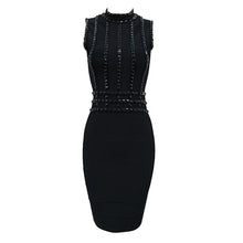 Load image into Gallery viewer, Diamond Embellished Sleeveless  Bandage Dress..