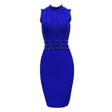 Load image into Gallery viewer, Diamond Embellished Sleeveless  Bandage Dress..