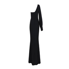 Load image into Gallery viewer, Strapless One Shoulder Slit Skirt Mermaid Gown