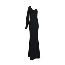 Load image into Gallery viewer, Strapless One Shoulder Slit Skirt Mermaid Gown