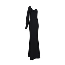 Load image into Gallery viewer, Strapless One Shoulder Slit Skirt Mermaid Gown