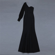 Load image into Gallery viewer, Strapless One Shoulder Slit Skirt Mermaid Gown