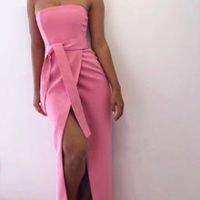 Load image into Gallery viewer, Strapless Tulip Skirt with Waist Tie
