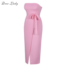 Load image into Gallery viewer, Strapless Tulip Skirt with Waist Tie