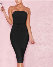 Load image into Gallery viewer, Criss Cross Strapless Bandage Dress