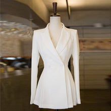 Load image into Gallery viewer, Fit and Flare Empire Waist Blazer     Black or White