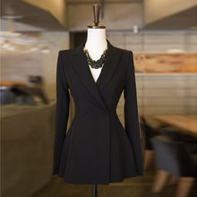 Load image into Gallery viewer, Fit and Flare Empire Waist Blazer     Black or White