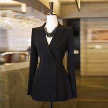 Load image into Gallery viewer, Fit and Flare Empire Waist Blazer     Black or White