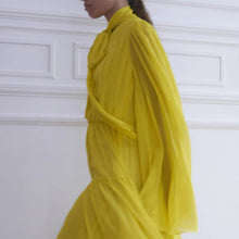 Load image into Gallery viewer, New Port Pleated Sleeve Tiered Gown