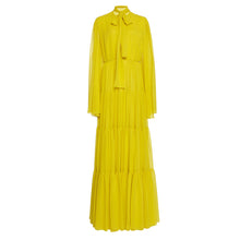 Load image into Gallery viewer, New Port Pleated Sleeve Tiered Gown