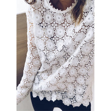 Load image into Gallery viewer, Embroider White Lace Top