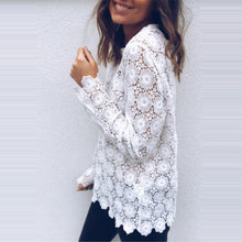 Load image into Gallery viewer, Embroider White Lace Top
