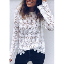 Load image into Gallery viewer, Embroider White Lace Top