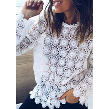 Load image into Gallery viewer, Embroider White Lace Top