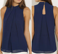 Load image into Gallery viewer, Chiffon Blouses   Sleeveless