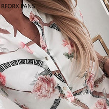 Load image into Gallery viewer, Floral Print Short SleeveBlouse