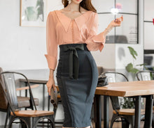 Load image into Gallery viewer, Super Power Stretch High Waist Pencil Skirt,