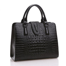Load image into Gallery viewer, Crocodile Pattern Genuine Leather Shoulder Bag  High Quality