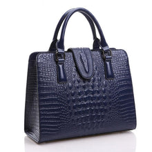 Load image into Gallery viewer, Crocodile Pattern Genuine Leather Shoulder Bag  High Quality