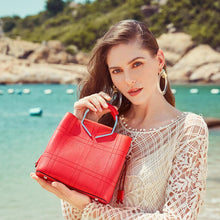 Load image into Gallery viewer, Ladies Genuine Leather Handbags 100% Cow Leather Shoulder Bag