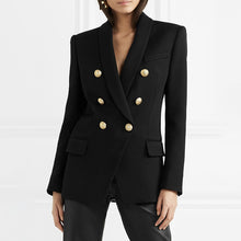 Load image into Gallery viewer, Double Breasted Blazer with Metal Buttons   (Black or Red )