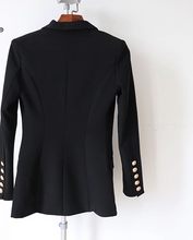 Load image into Gallery viewer, Double Breasted Blazer with Metal Buttons   (Black or Red )
